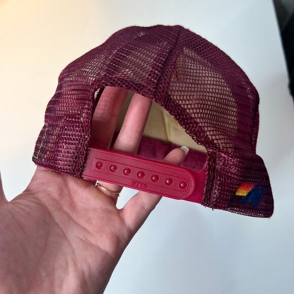 Aviator Nation Vintage Trucker Bolt Hat Maroon One Size main image 7